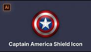 How to Create the Captain America Shield Icon in Adobe Illustrator | SoftAsia Design