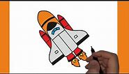 How to Draw a Rocket Easy | Rocket Drawing Step by Step
