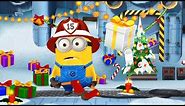 Minion Rush Gameplay - Firefighter Minion in Jolly Christmas Special Mission
