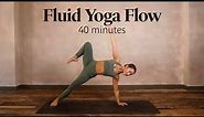 40 Min Fluid Vinyasa Yoga Flow | Full Body Yoga