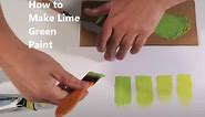 How to Make Lime Green Paint: Color Mixing Guide