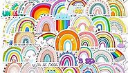 50PCS Rainbow Stickers, Boho Rainbow Stickers, Vinyl Waterproof Rainbow Stickers, Boho Rainbow Party Decorations for Phone, Laptop, Skateboard, Wall, Party Favors