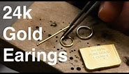 Making Lots of Gold Earrings from One Small 24k Bar
