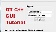 QT C++ GUI Tutorial 12- How to open a new window after successful Login