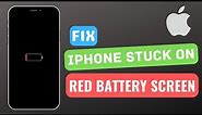 iPhone stuck on a red battery screen solve at home free🔋🔋🔋🏠🏠🏠🏠