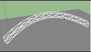 Curved Steel Trusses | Sketchup Quick Tip