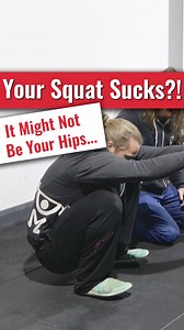 Stretching your hips and ankles like crazy but still folding over in your squat? It could be more your upper back that is the issue, if you are limited with how you can extend through your spine then you’ll have to round your back as you squat In order to counterbalance your hips will shoot backwards and make it look like it’s your ankles or hips fault, start working at your upper back every day The squat is a full body movement! #squat #squatmobility #posture #flexibility #squatflexibility #mob