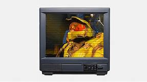 Halo Infinite on an old, Nostalgic CRT TV