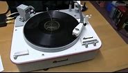 GARRARD TYPE A Record player. Fully restored. Demonstration.