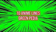 Top 10 || ANIME LINES/ZOOM EFFECT Green Screen || by Green Pedia