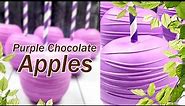 How To Achieve Purple Chocolate Apples #chocolateapples #chocolate #candyapples