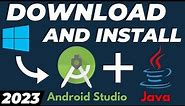 How to download and install Android Studio on Windows 10/11 with Java JDK setup 2024