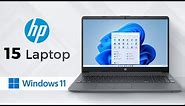الجديد Windows 11 بنظام HP 15 جهاز لابتوب