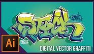 #BIKINDESIGN : Digital Vector Graffiti Speed Art I Adobe Illustrator