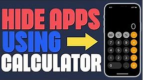 How to hide app using calculator (2022)