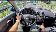 2003 Audi A3 8P [1.6 102HP] |0-100| POV Test Drive #1727 Joe Black