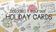 10 PUN-Tastic DIY Holiday Cards | Doodle with Me