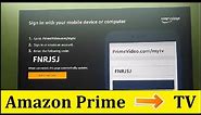 How to Sign In Amazon Prime Video Account from Smart TV | Where to Enter Your Code