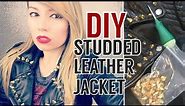 EASY DIY! Studded Leather Jacket!