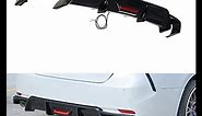 Arkdeffon Rear Bumper Diffuser with LED Light Toyota Camry 2018-2022 (Glossy Black) Install
