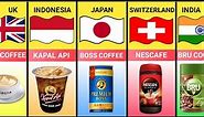 Coffee Brands From Different Countries