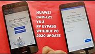 HUAWEI CAM-L21 Y6-2 FRP Bypass 2020 Update Without PC 100% Working