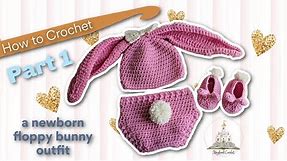 How to Crochet an Easter Baby Bunny Outfit Part 1