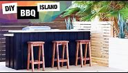 Easy DIY Outdoor Kitchen | BBQ Island and Bar | How to Build Grill Station