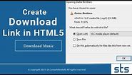 How to Create Download Link in HTML5 | Making Direct Downloadable Button for Any File Type