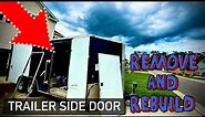 🚪 Rebuilding Your Trailer’s Side Entry Door 💥 (Budget Race Car Trailer DIY)