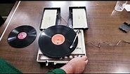 Vintage National Solid State AM FM Record Player And Its Working