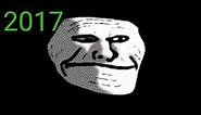 Evolution of Troll face (2010-2022)