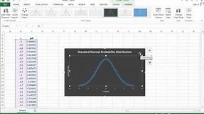 Drawing Normal distribution Density Curve with Excel