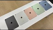 iPad Air 4 Color Comparison - Sky Blue vs Green vs Rose Gold vs Space Gray vs Silver
