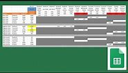Resource planning template excel