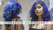 Crazy Indian Chic goes crazy with Peacock Hair Color | Profile Salon
