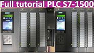 PLC SIMATIC Siemens S7-1500 full tutorial