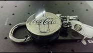 Laser engraved custom stainless steel keychain with EM-Smart One