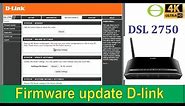 How to update your D-link router (DSL 2750) - step by step