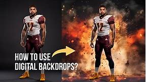 How to use Sports backdrops in Photoshop Tutorial