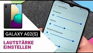 Samsung Galaxy A02 A02S Lautstärke einstellen