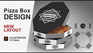 Pizza Box Design in illustrator | Pizza box New Layout