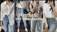 Aesthetic/Minimalist Outfits For F2F Class 2022 (Color Combos) Pinterest & Korean OutFits