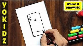 HOW TO DRAW APPLE IPHONE X