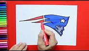 How to draw New England Patriots Logo [NFL team]