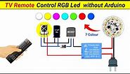 How to make TV Remote Control RGB Led Circuit without Arduino || SKR Electronics Lab