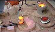 Melting Down Copper Wire Into Ingots