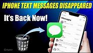 Real Fix for iPhone Messages Disappeared – SMS & iMessages Disappeared on iPhone| It’s Back Now!