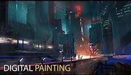 Sci-Fi City: Digital Painting Process
