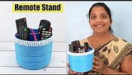 Make Useful Remote Control Stand from Plastic Jar | DIY Remote Storage | Sonali's Creations